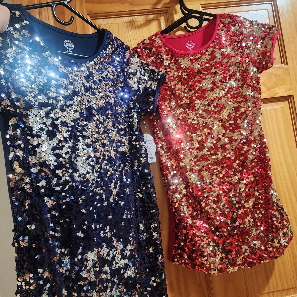 NWT! Blue and Red girl Dresses